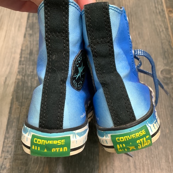 Convers Crayola colab robins egg blue high tops - Picture 6 of 12